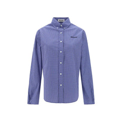 Chemise à motifs en coton bleu Miu Miu - IT36 | XS