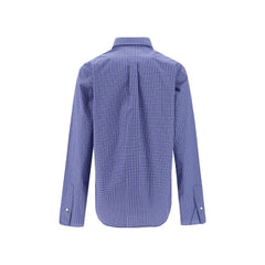 Chemise à motifs en coton bleu Miu Miu - IT36 | XS
