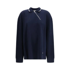 Miu Miu Blue Cotton Polo Shirt - XS