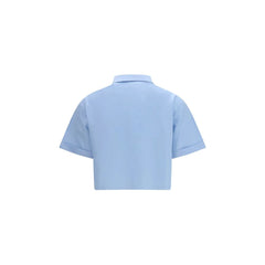 Miu Miu Blue Cotton Shortsleeve Shirt - IT42 | L