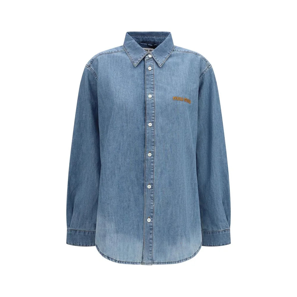 Miu Miu Blue Denim Shirt - IT42 | L
