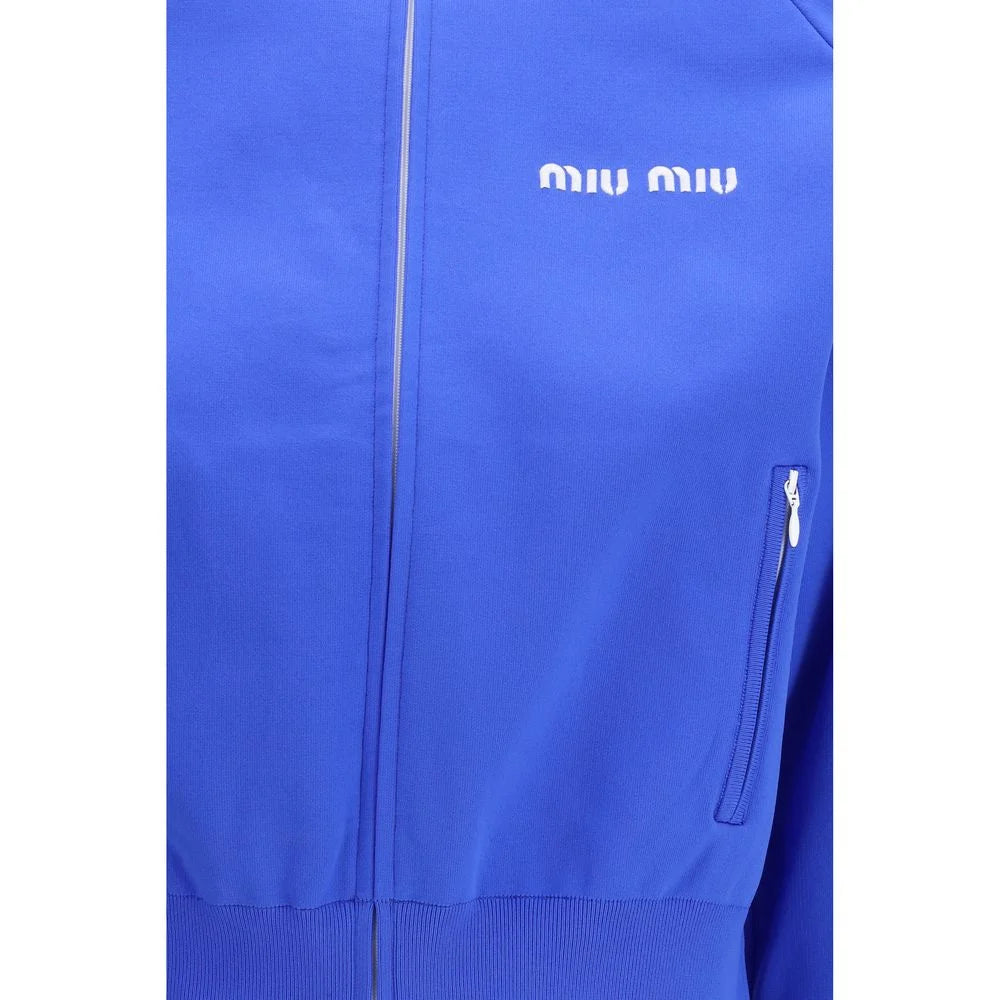 Miu Miu Blue Polyamide Sweatshirt - IT42 | L