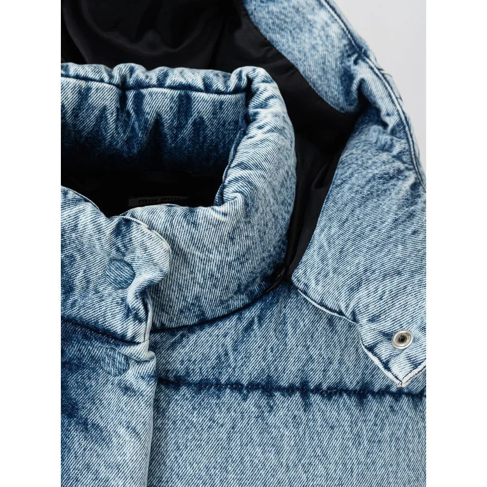 Miu Miu Blue Polyester Jackets & Coat - IT38|XS - Puffer Jackets