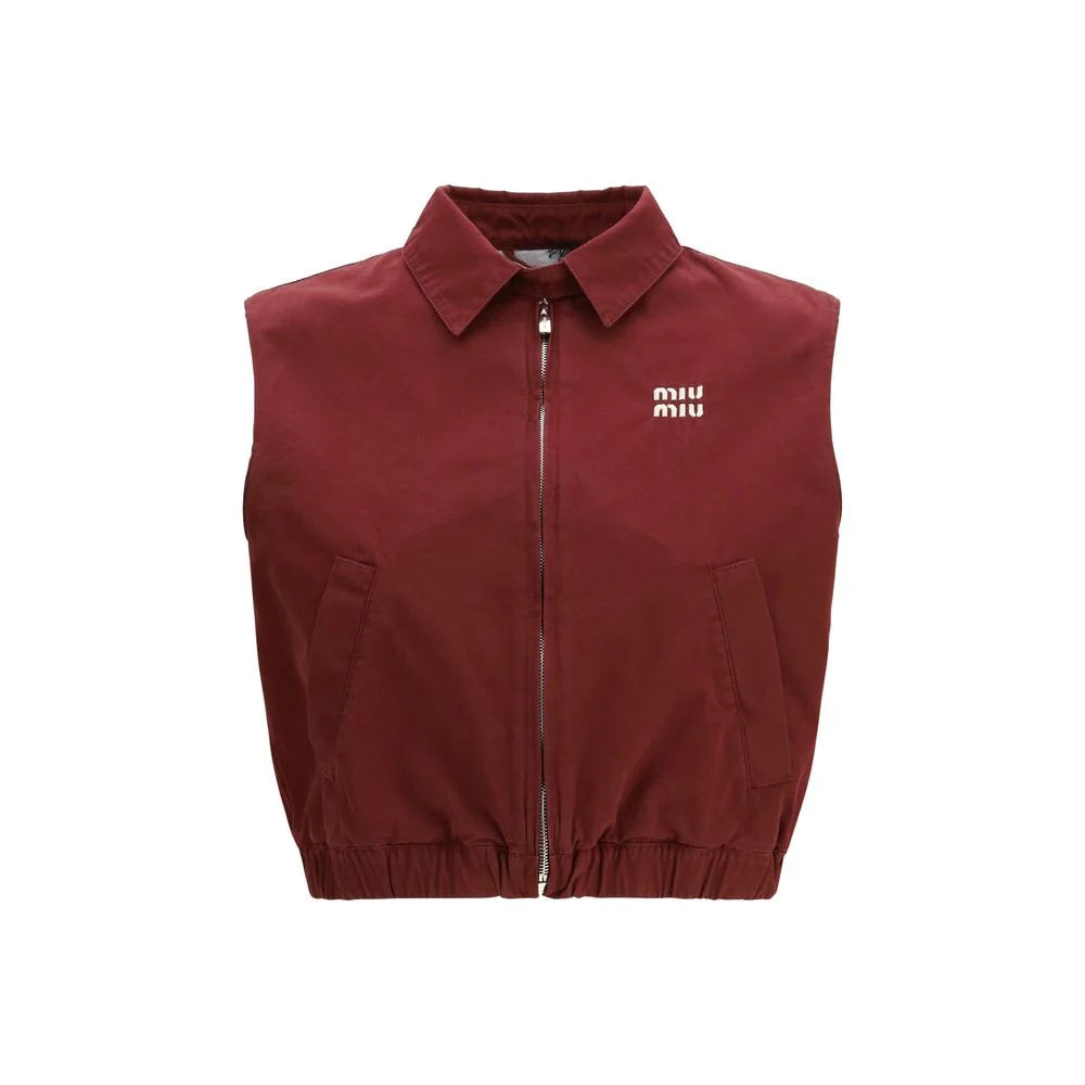 Miu Miu Bordeaux Cotton Jackets And Coat - IT40 | M