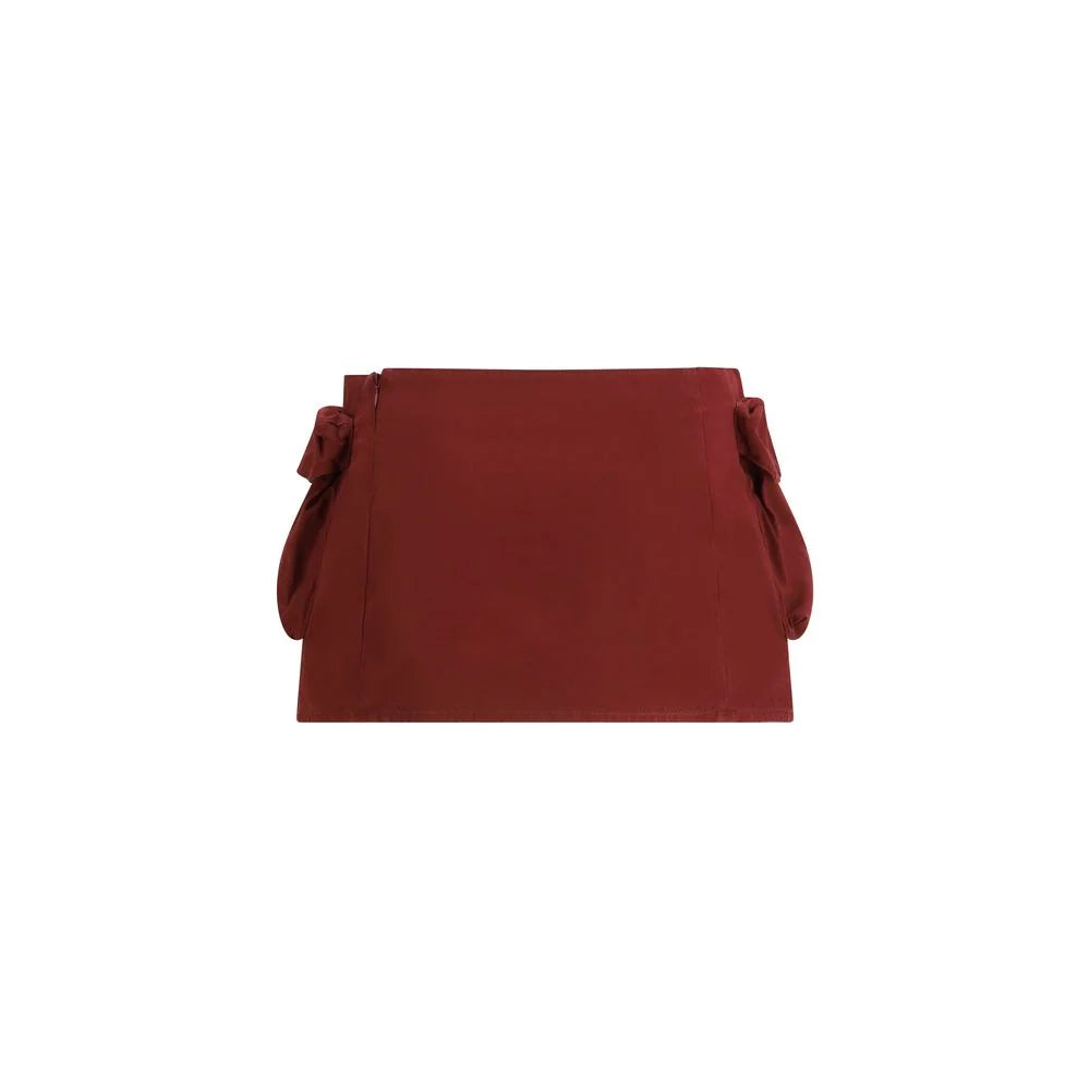 Miu Miu viininpunainen cotton minihame - IT40 | M