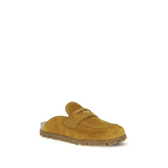 Miu Miu Brown Calf Leather Bos Taurus Mules - EU36/US6