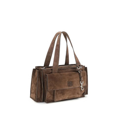 Miu Miu Brown Calf Leather Bos Taurus Shoulder Bag