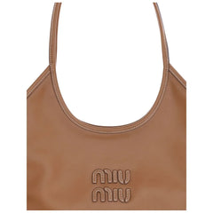Miu Miu Brown Calf Leather Bos Taurus Shoulder Bag