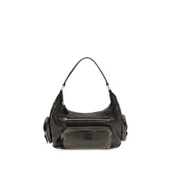 Miu Miu Brown Calf Leather Bos Taurus Shoulder Bag