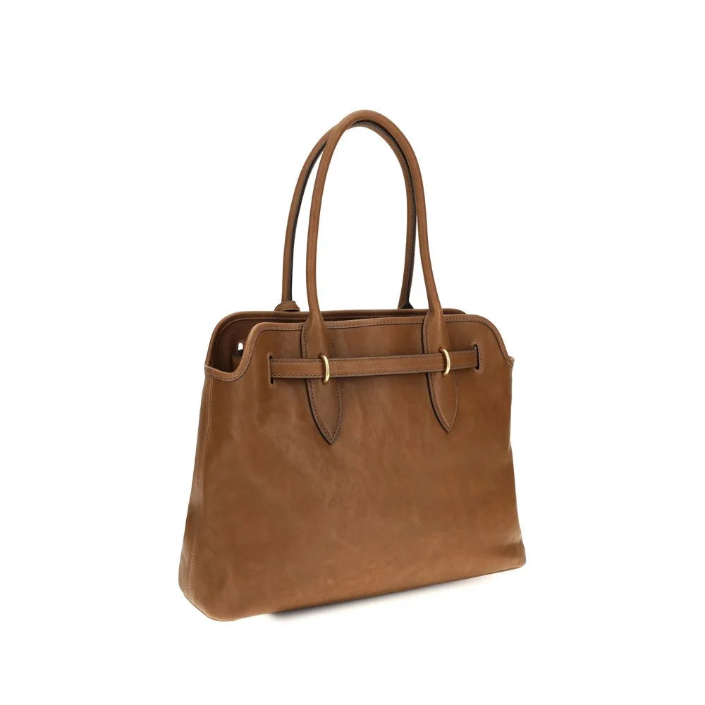 Miu Miu Brown Calf Leather Bos Taurus Shoulder Bag