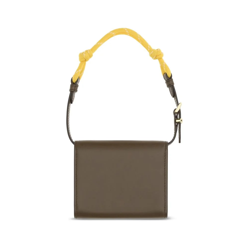 Portefeuille en Cuir de Veau Beige Bos Taurus Miu Miu