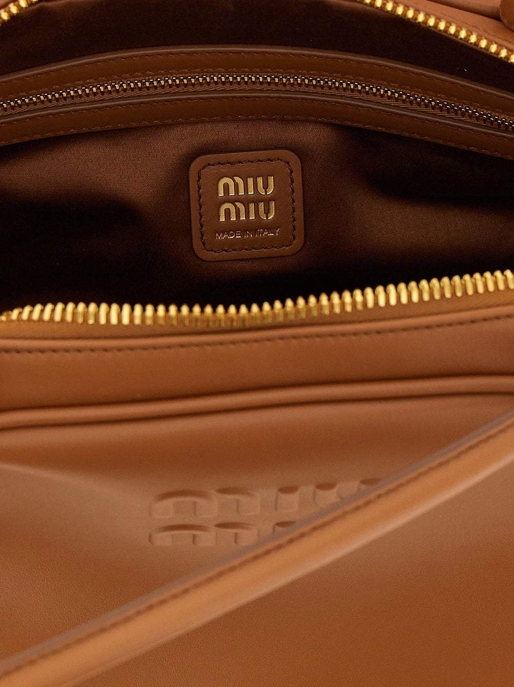 Miu Miu Brown Calfskin Shoulder Bag