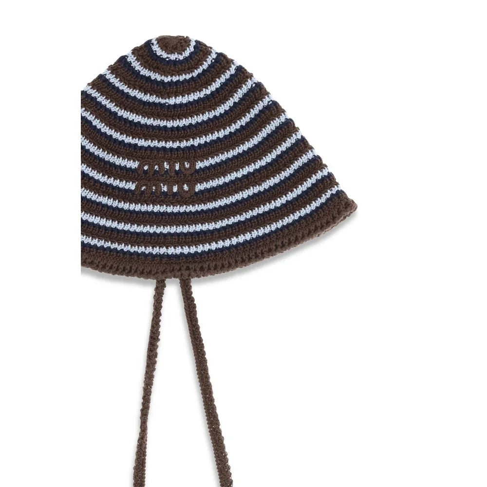 Miu Miu Brown Cotton Sunhat - UNI
