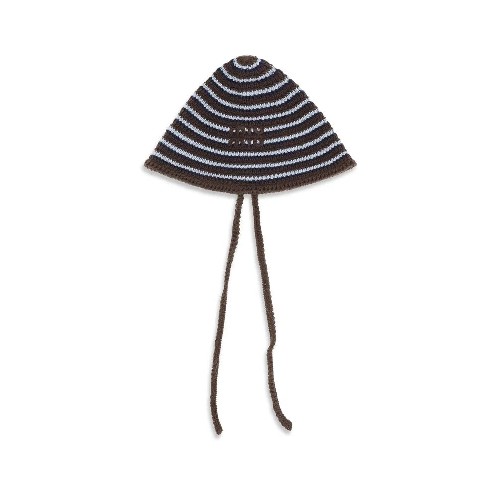 Miu Miu Brown Cotton Sunhat - UNI