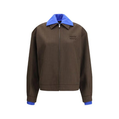 Miu Miu Brown Fleece Wool Bomber - IT38 | S