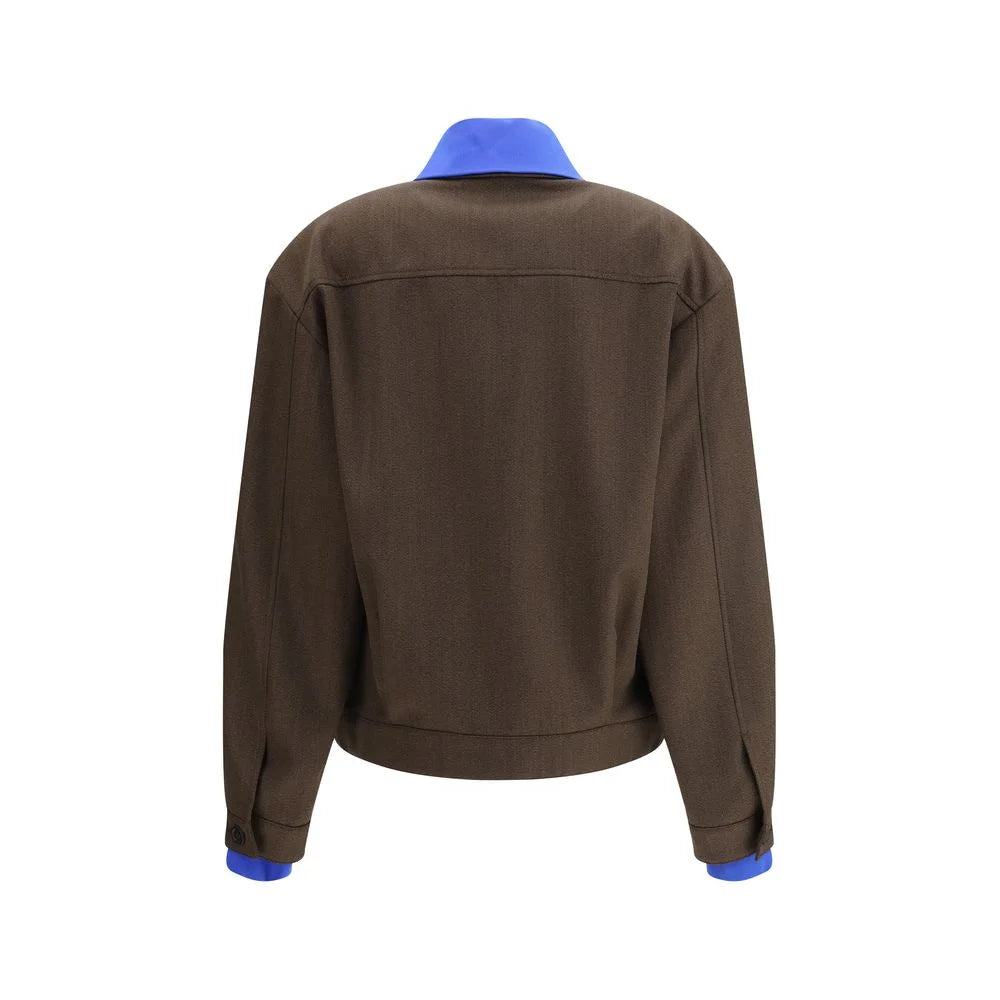Miu Miu Brown Fleece Wool Bomber - IT38 | S