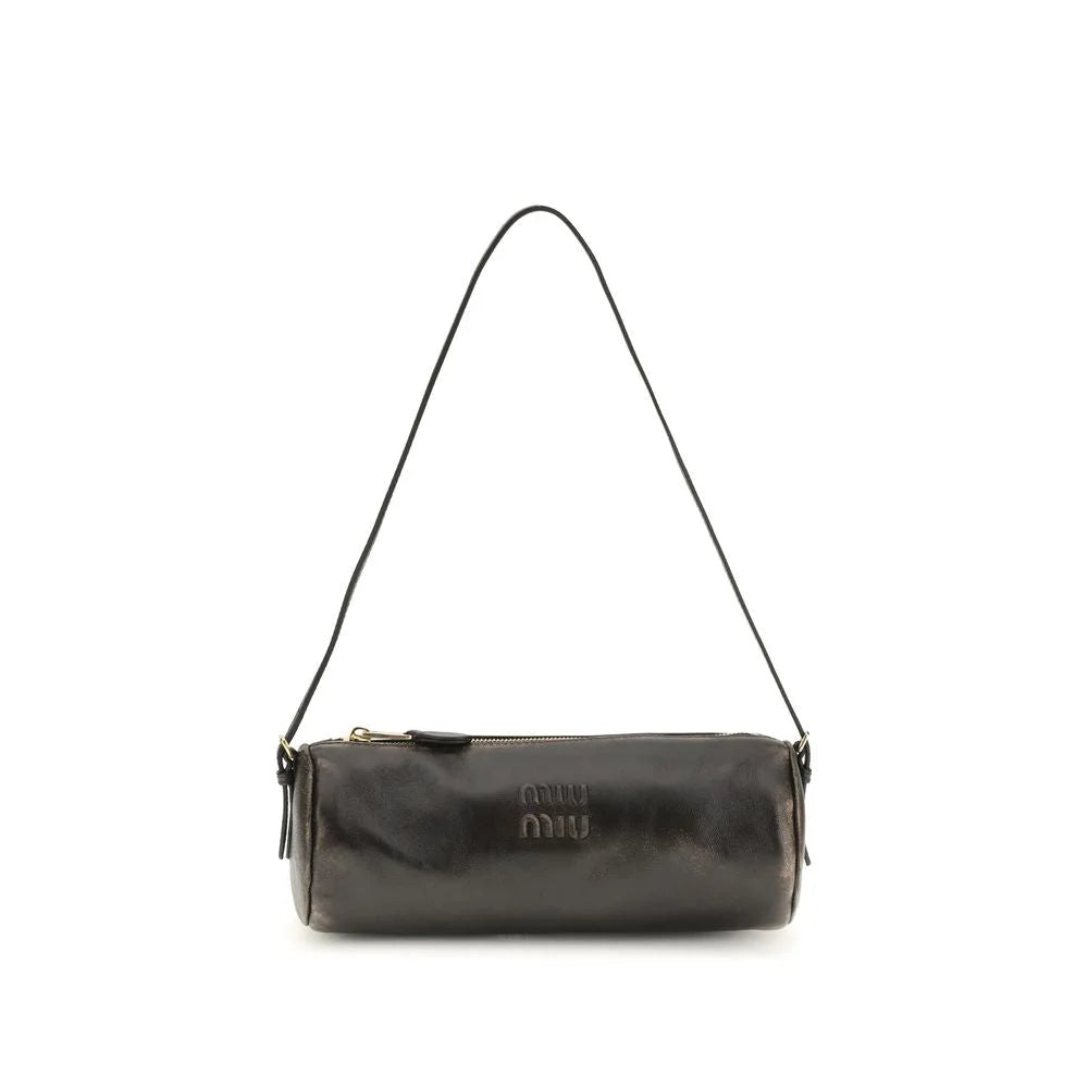 Miu Miu Brown Lamb Leather Shoulder Bag