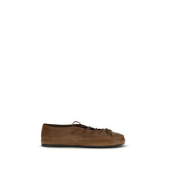 Miu Miu Brun Lamm Ovis Aries Aries Balett Skor - EU40/US10