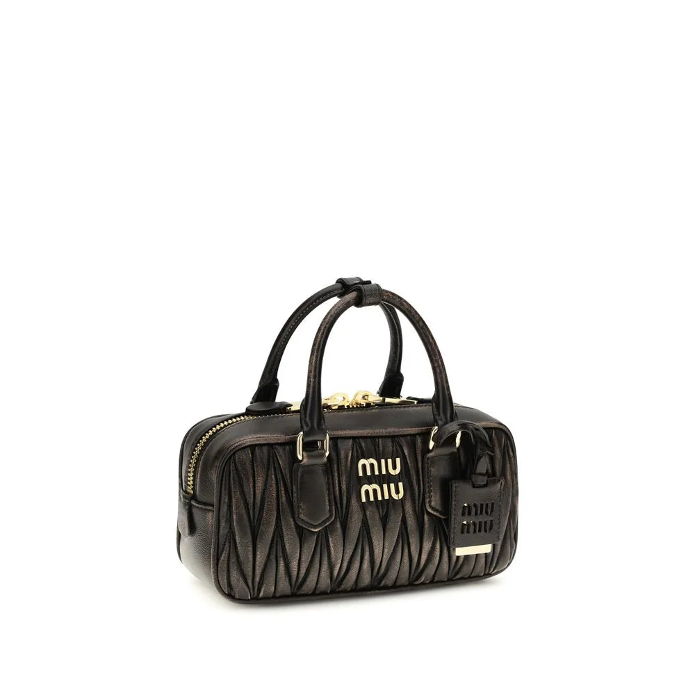 Miu Miu Brown Lamb Ovis Aries Aries Handbag
