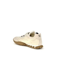 Miu Miu Cream Recycled Polyamide Athletic Sneakers - EU41/US11