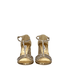 Miu Miu Gold Plastic Platforms