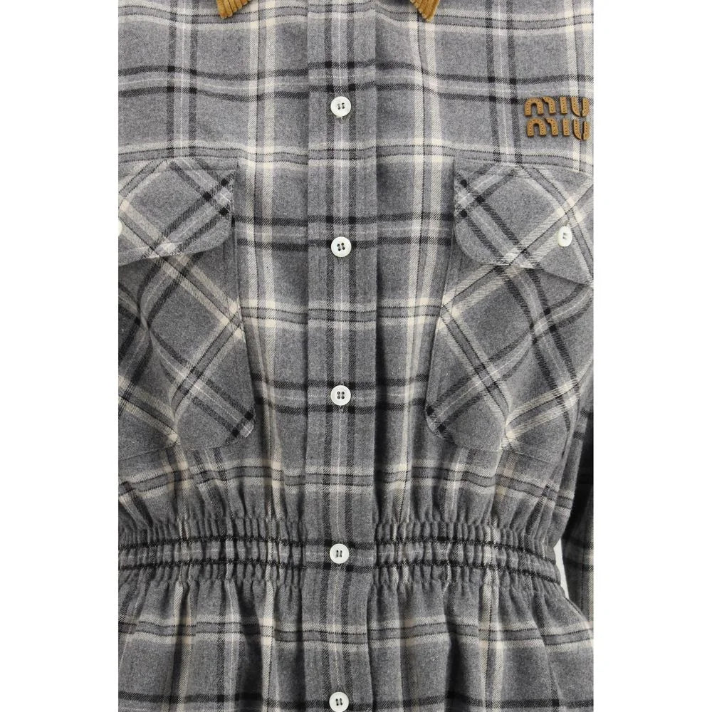 Miu Miu Harmaa Puuvillamekko – IT40 | M
