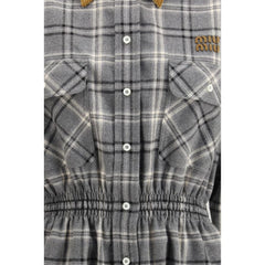 Miu Miu Gray Cotton Casual Dress - IT40 | M