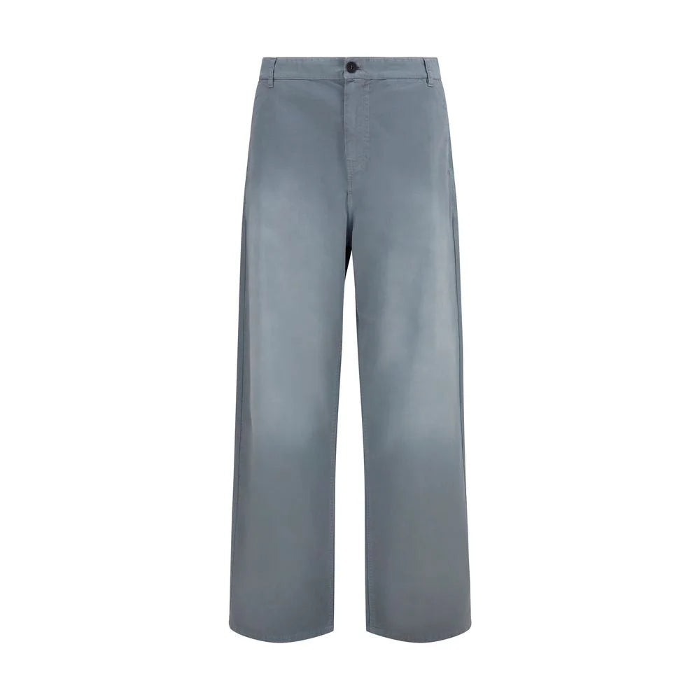 Miu Miu Gray Cotton Casual Pants - IT38 | S