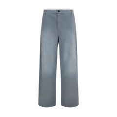 Miu Miu Gray Cotton Casual Pants - IT38 | S