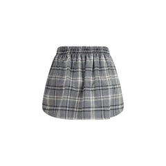 Miu Miu Šedá bavlněná mini sukně - IT38 | S