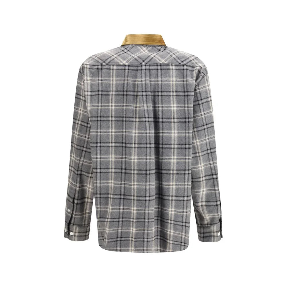 Miu Miu Gray Cotton Pattern Shirt - IT40 | M