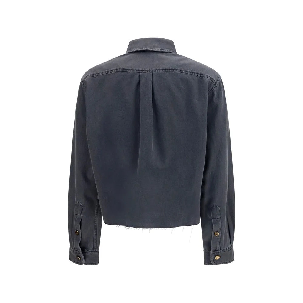 Miu Miu Gray Denim Shirt - IT38 | S