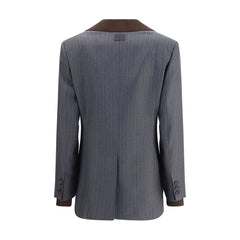 Miu Miu Gray Fleece Wool Blazer - IT38 | S