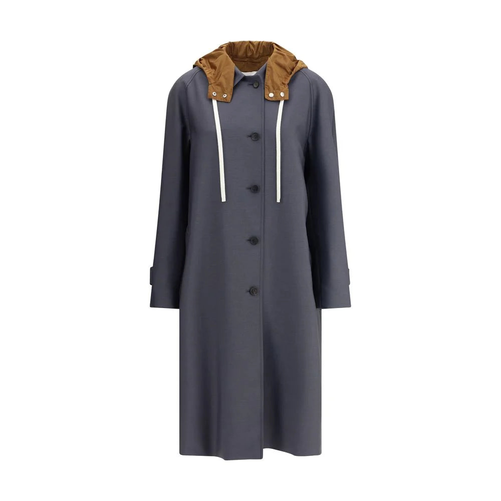 Miu Miu Gray Mohair Coat - IT38 | S