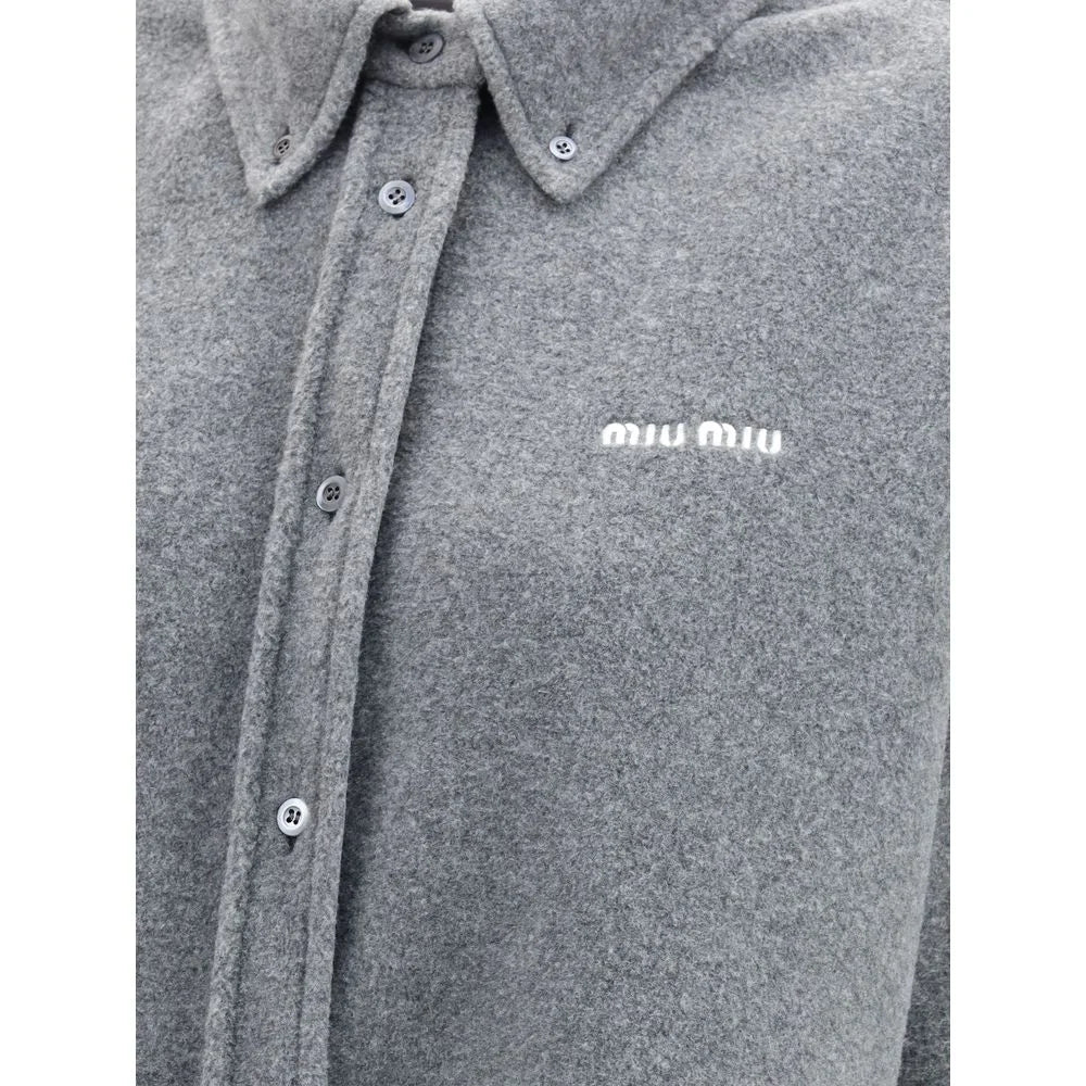 Chemise en polyester gris Miu Miu - IT40 | M