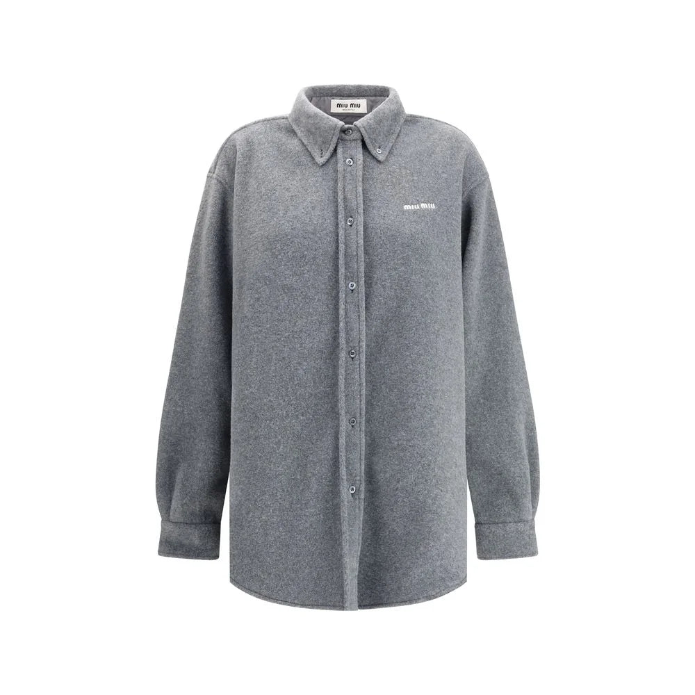 Chemise en polyester gris Miu Miu - IT40 | M