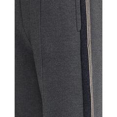 Miu Miu Gray Viscose Casual Pants - IT38 | S