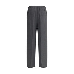 Miu Miu Gray Viscose Casual Pants - IT38 | S