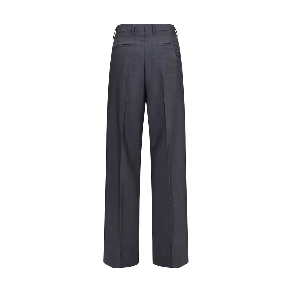 Miu Miu Gray Wool Oves Aries Dress Pants