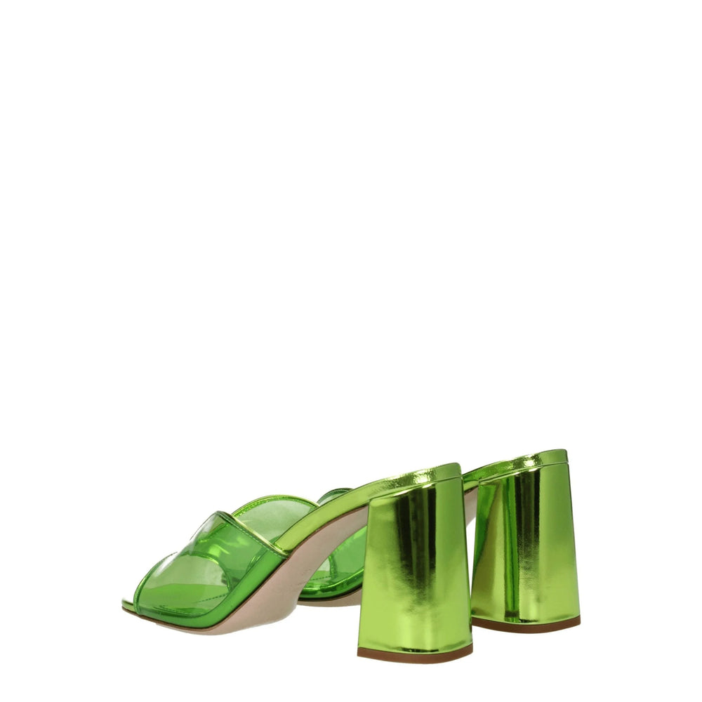 Plateformes en plexiglas vert Miu Miu - EU36/US6