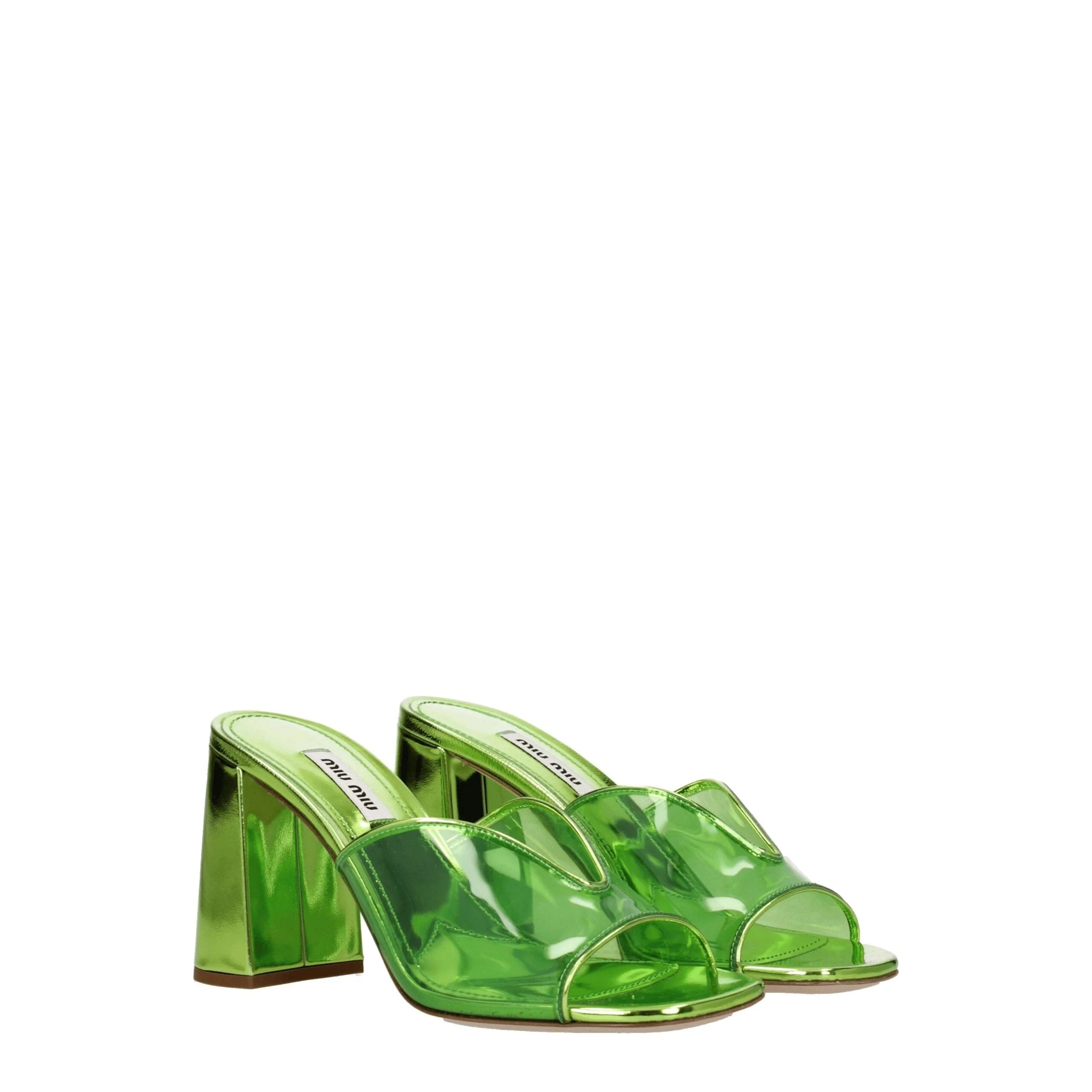 Miu Miu Green Plexiglass Platforms - EU36/US6