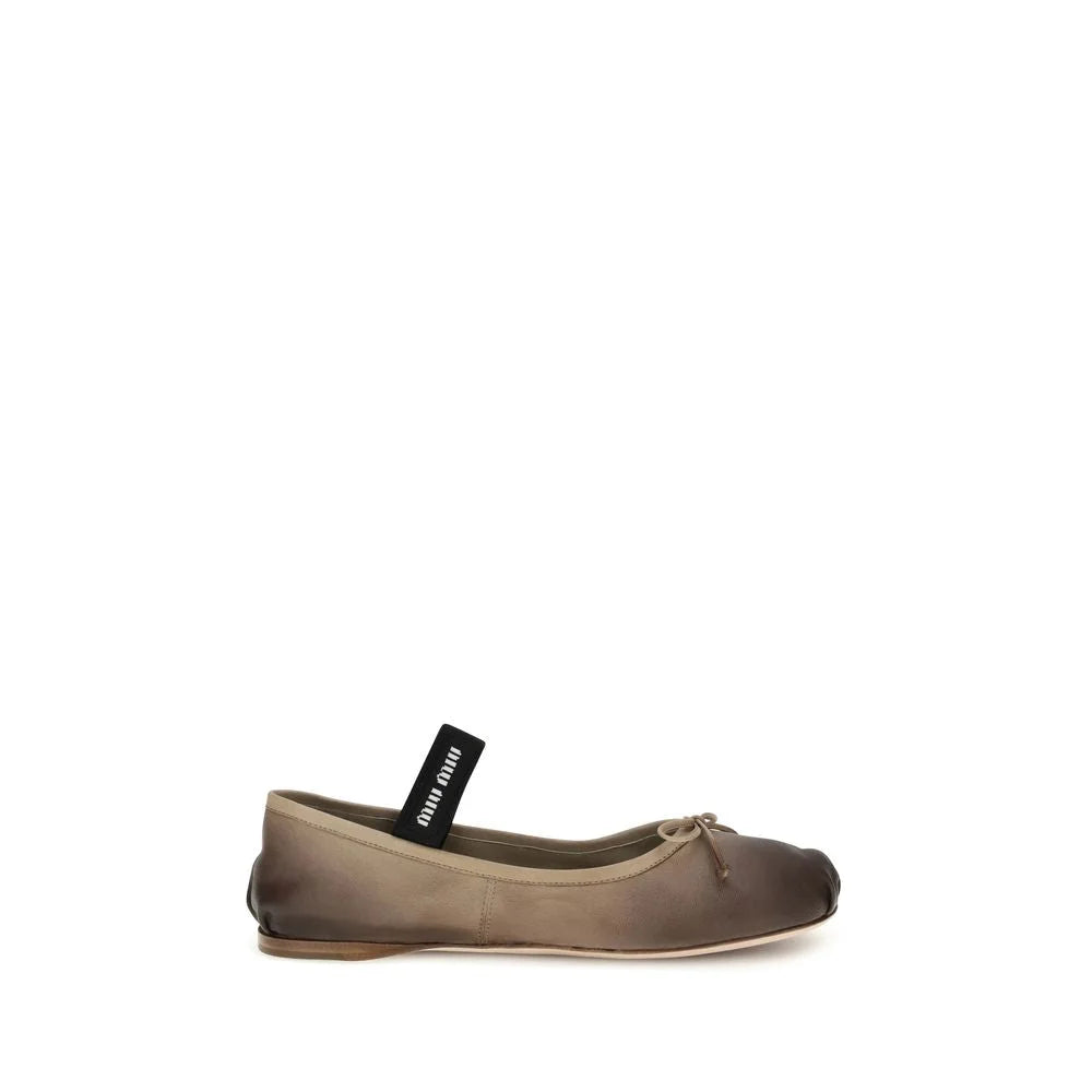 Miu Miu Leather Ballerinas - EU40/US10 - Flats