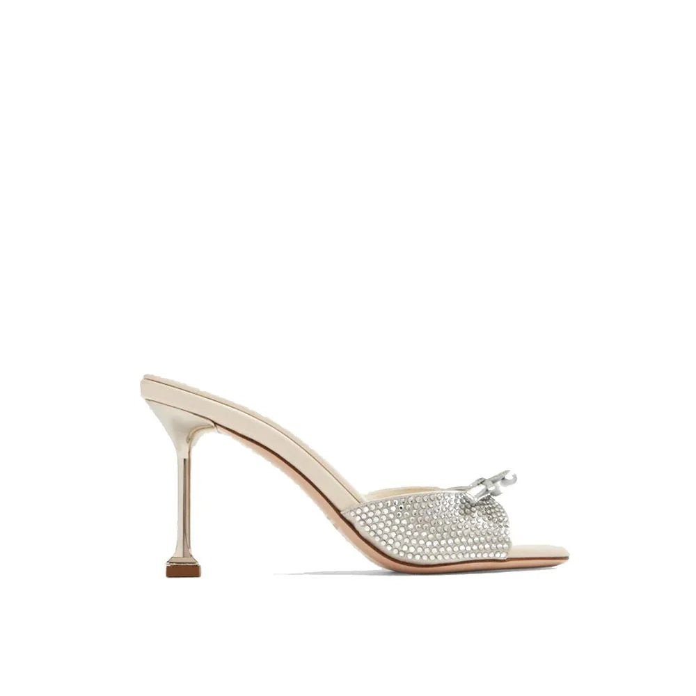 Miu Miu Leather Crystals Mules - EU36/US6 - Flats