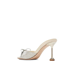 Miu Miu Leather Crystals Mules - EU36/US6 - Flats