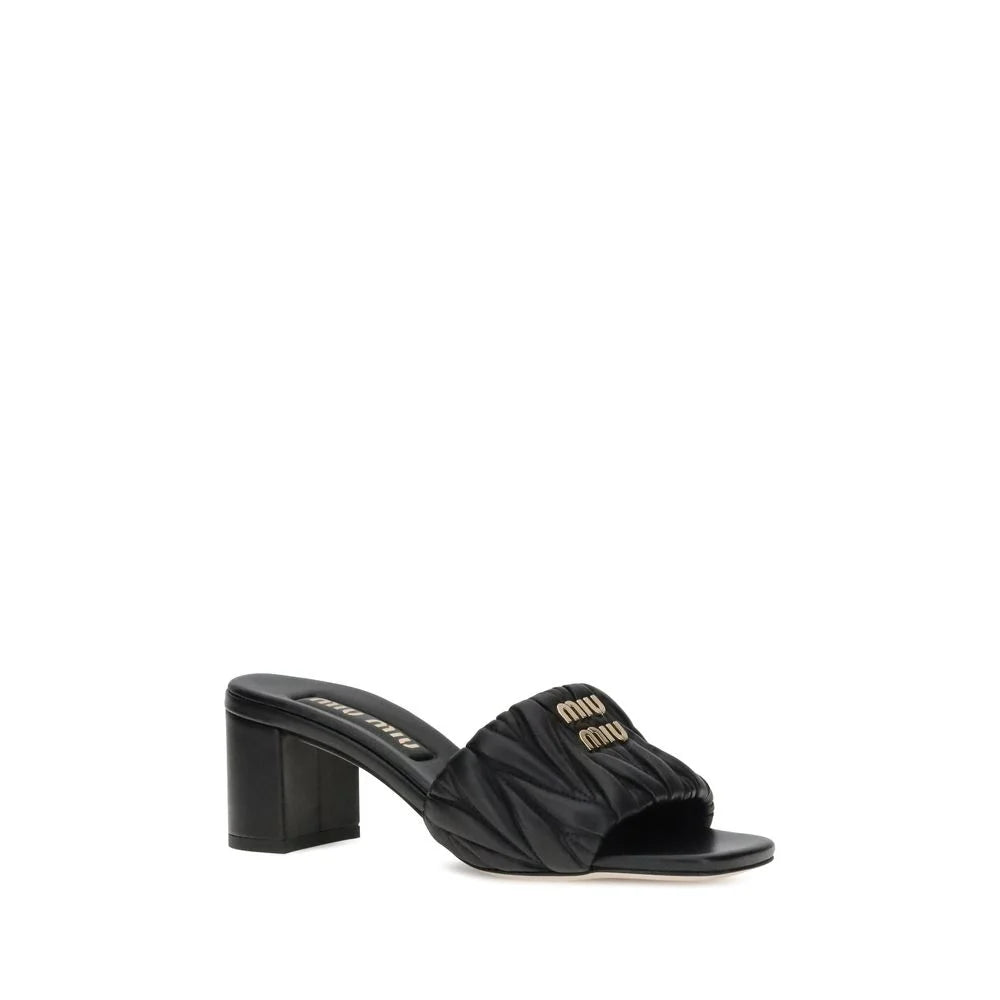 Miu Miu Logoed Sandals - EU36.5/US6.5 - Sandals