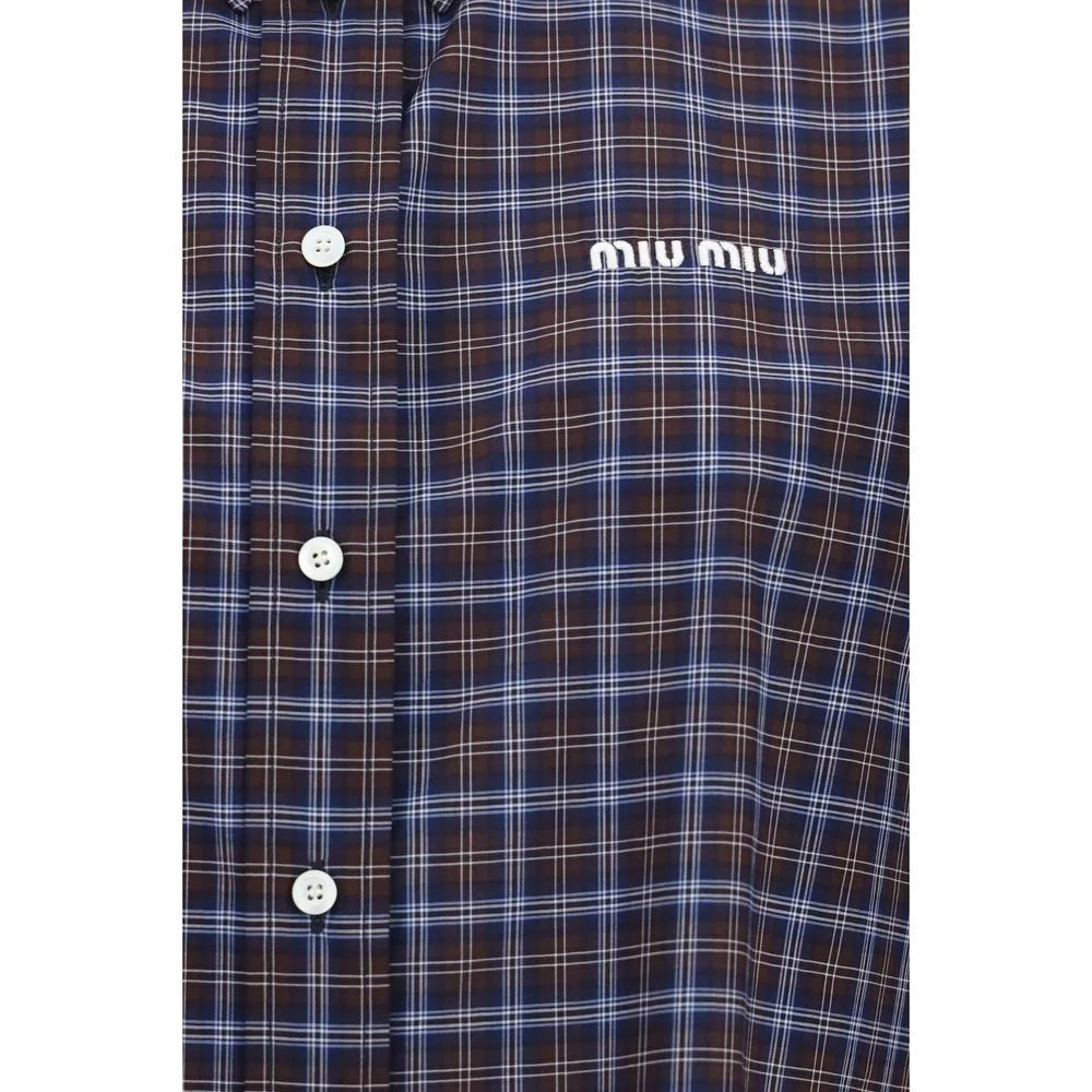 Miu Miu Multicolor Cotton Pattern Shirt