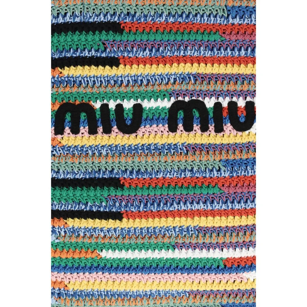 Miu Miu Multicolor Cotton Shoulder Bag