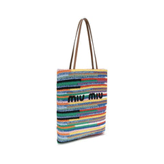 Miu Miu Multicolor Cotton Shoulder Bag