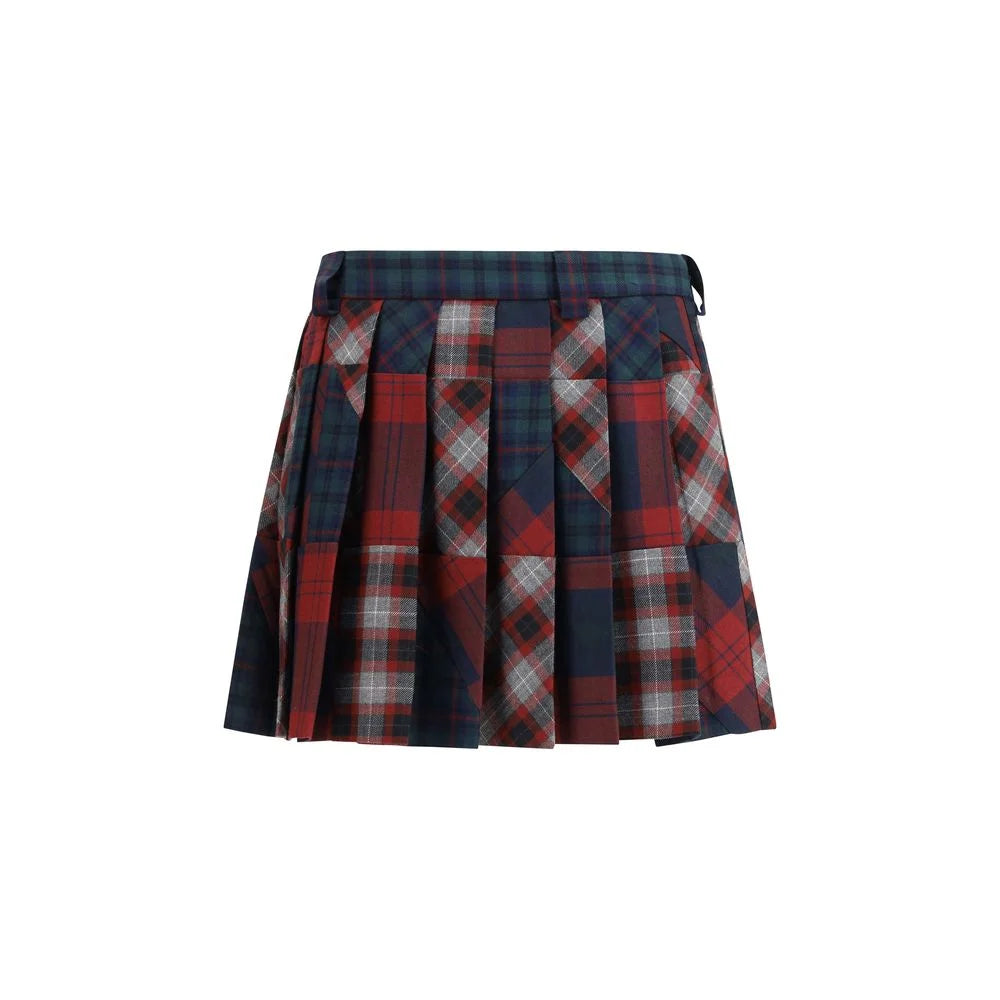 Miu Miu Multicolor Fleece Wool Mini Skirt - IT40 | M
