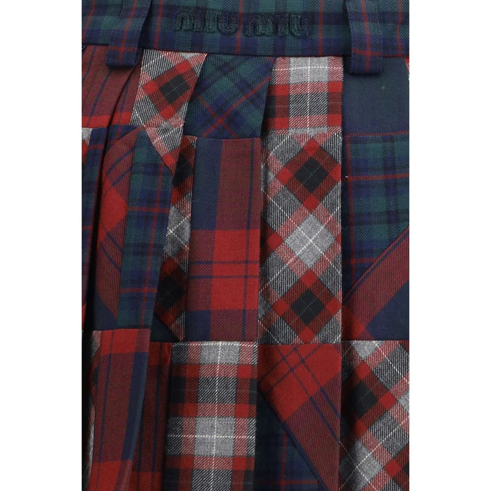 Miu Miu Multicolor Fleece Wool Mini Skirt - IT40 | M